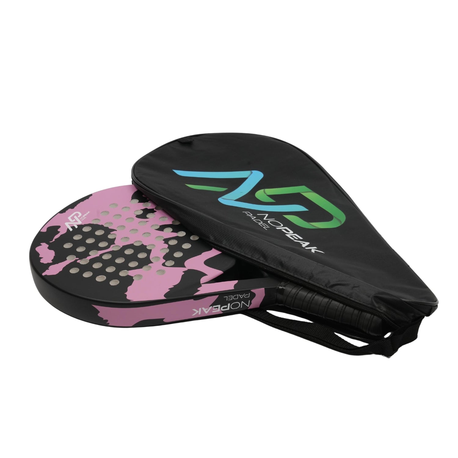 NoPeak Padel racket Performance Roze met zwart padelracket