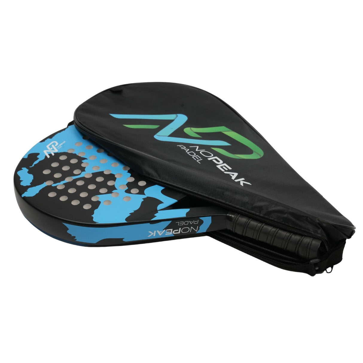 NoPeak Padel racket Performance Blauw met zwart padelracket